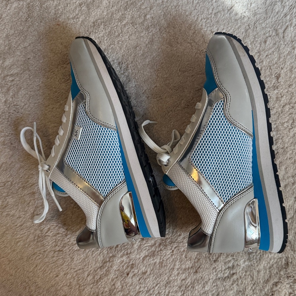 MICHAEL Michael Kors Blue and White Sneakers - Picture 8 of 10